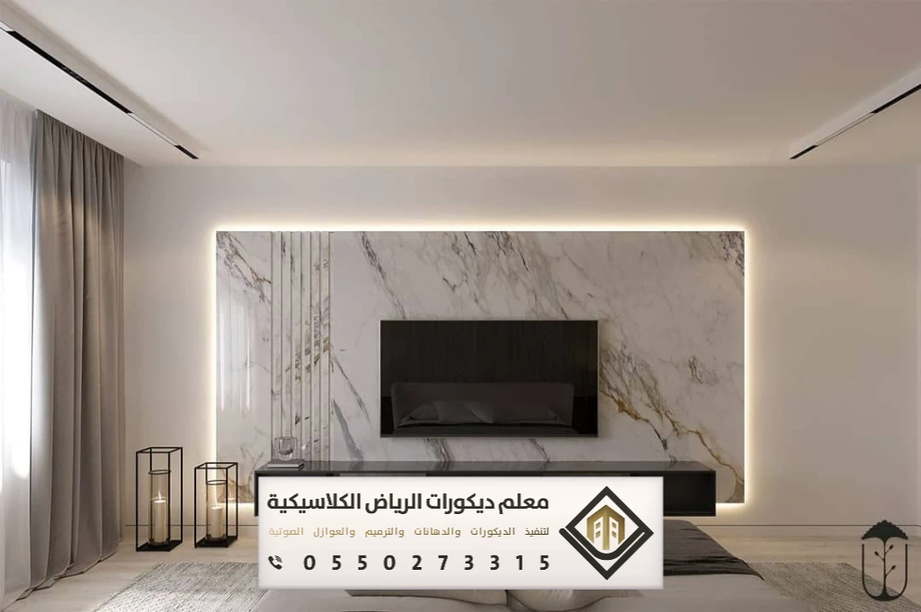 تركيب ديكورات تلفزيون في الرياض 0550273315 معلم تركيب ديكورات تلفزيون بالرياض 4 ديكورات شاشة مودرن في جنوب الرياض